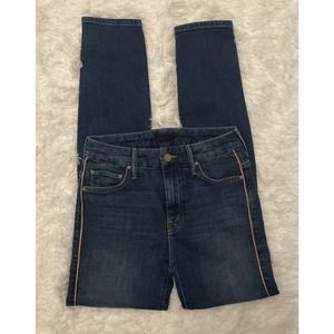 Mother Looker Womens High Rise Piped Jeans What I Had Before I Had You Sz 25 EUC